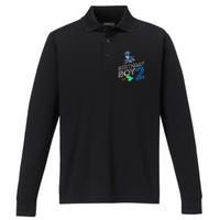 Dirt Bike Rider 2 Years Old Motocross 2nd Birthday Boy Performance Long Sleeve Polo