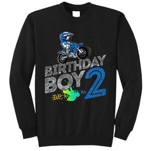 Dirt Bike Rider 2 Years Old Motocross 2nd Birthday Boy Sweatshirt