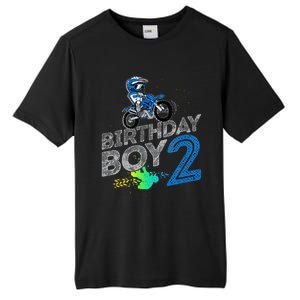 Dirt Bike Rider 2 Years Old Motocross 2nd Birthday Boy Tall Fusion ChromaSoft Performance T-Shirt