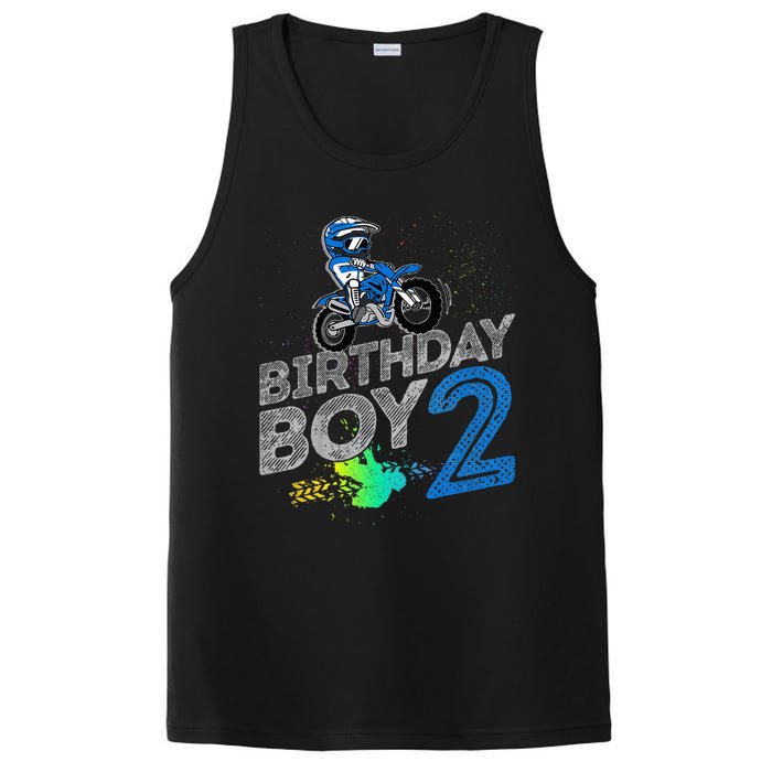 Dirt Bike Rider 2 Years Old Motocross 2nd Birthday Boy PosiCharge Competitor Tank