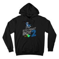 Dirt Bike Rider 2 Years Old Motocross 2nd Birthday Boy Tall Hoodie