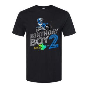 Dirt Bike Rider 2 Years Old Motocross 2nd Birthday Boy Softstyle CVC T-Shirt