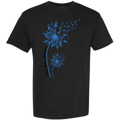 Dandelion Blue Ribbon Child Abuse Awareness Foster Care Stop The Abuse Garment-Dyed Heavyweight T-Shirt
