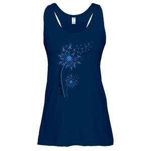 Dandelion Blue Ribbon Child Abuse Awareness Foster Care Stop The Abuse Ladies Essential Flowy Tank