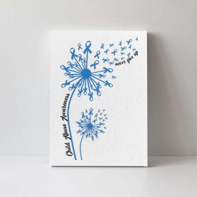 Dandelion Blue Ribbon Child Abuse Awareness Foster Care Stop The Abuse Canvas