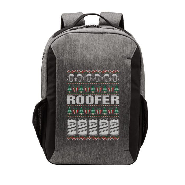 Drinking Beer Roofer Ugly Christmas Vector Backpack