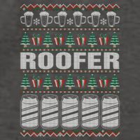 Drinking Beer Roofer Ugly Christmas Vector Backpack