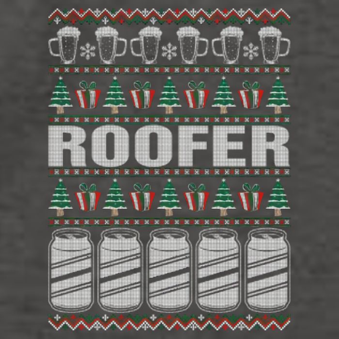 Drinking Beer Roofer Ugly Christmas Vector Backpack