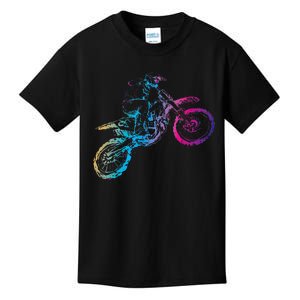 Dirt Bike Riding Motocross Lover Motorcycle Rider Kids T-Shirt