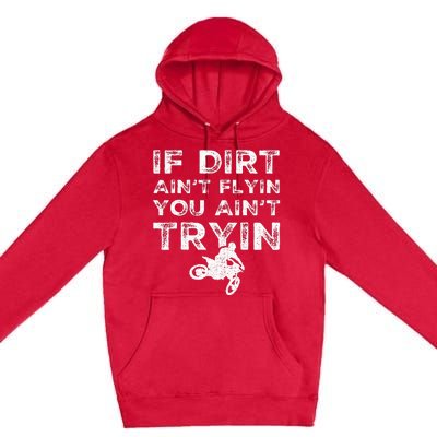 Dirt Bike Riding Mx Motocross Rider Supercross Premium Pullover Hoodie