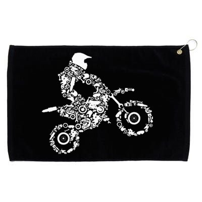 Dirt Bike Rider Motocross Enduro Dirt Biking Gift Grommeted Golf Towel