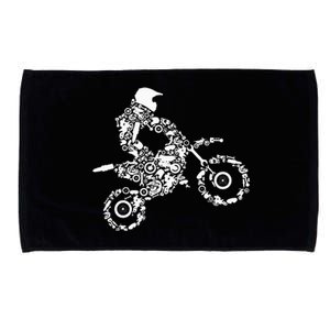 Dirt Bike Rider Motocross Enduro Dirt Biking Gift Microfiber Hand Towel