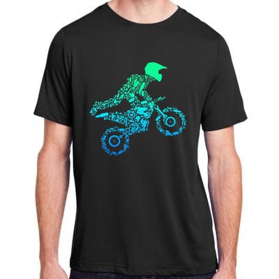 Dirt Bike Rider Motocross Enduro Dirt Biking Gifts Adult ChromaSoft Performance T-Shirt