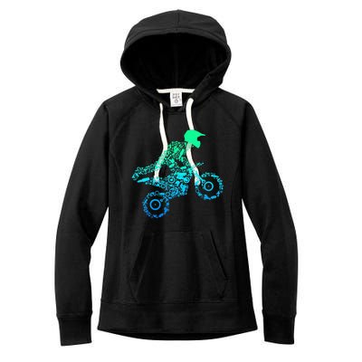 Dirt Bike Rider Motocross Enduro Dirt Biking Gifts Women's Fleece Hoodie