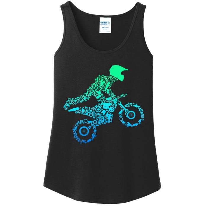 Dirt Bike Rider Motocross Enduro Dirt Biking Gifts Ladies Essential Tank