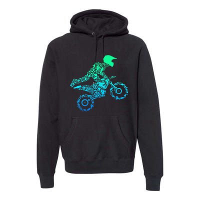 Dirt Bike Rider Motocross Enduro Dirt Biking Gifts Premium Hoodie