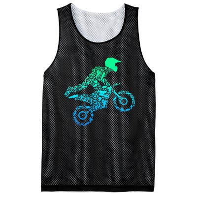 Dirt Bike Rider Motocross Enduro Dirt Biking Gifts Mesh Reversible Basketball Jersey Tank