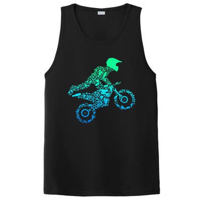 Dirt Bike Rider Motocross Enduro Dirt Biking Gifts PosiCharge Competitor Tank