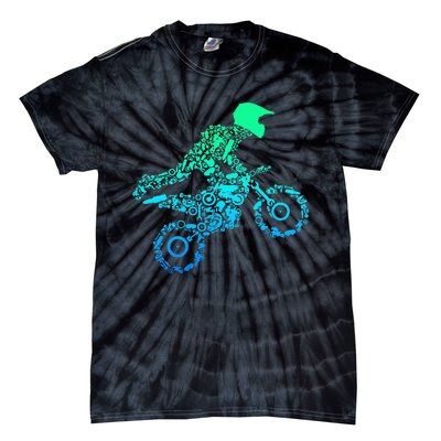 Dirt Bike Rider Motocross Enduro Dirt Biking Gifts Tie-Dye T-Shirt