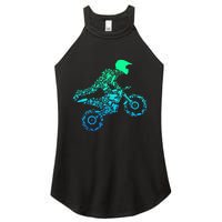 Dirt Bike Rider Motocross Enduro Dirt Biking Gifts Women's Perfect Tri Rocker Tank