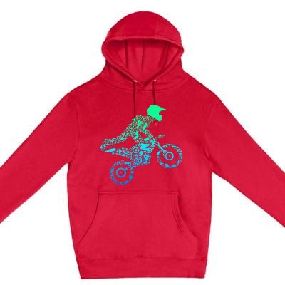 Dirt Bike Rider Motocross Enduro Dirt Biking Gifts Premium Pullover Hoodie