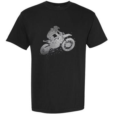 Dirt Bike Rider Racing Extreme Sports Vintage Teen Boy Garment-Dyed Heavyweight T-Shirt