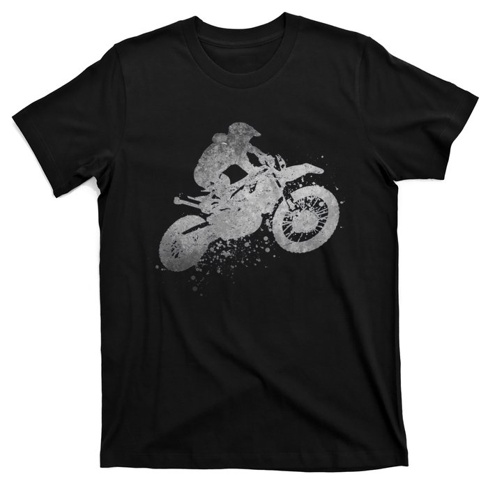 Dirt Bike Rider Racing Extreme Sports Vintage Teen Boy T-Shirt