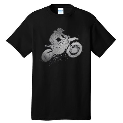 Dirt Bike Rider Racing Extreme Sports Vintage Teen Boy Tall T-Shirt