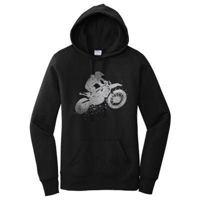 Dirt Bike Rider Racing Extreme Sports Vintage Teen Boy Women's Pullover Hoodie