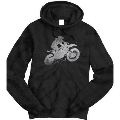 Dirt Bike Rider Racing Extreme Sports Vintage Teen Boy Tie Dye Hoodie