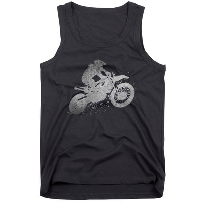 Dirt Bike Rider Racing Extreme Sports Vintage Teen Boy Tank Top