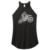 Dirt Bike Rider Racing Extreme Sports Vintage Teen Boy Women's Perfect Tri Rocker Tank