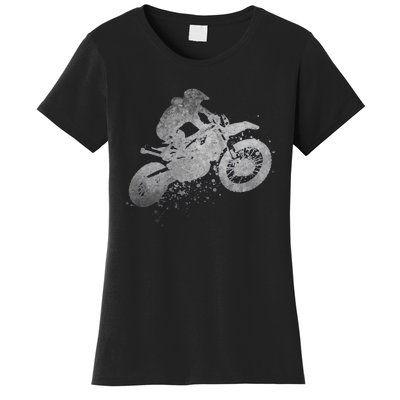 Dirt Bike Rider Racing Extreme Sports Vintage Teen Boy Women's T-Shirt