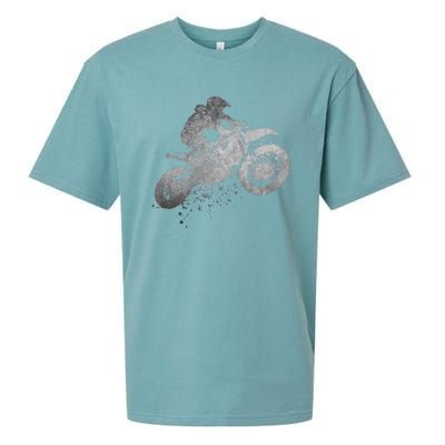 Dirt Bike Rider Racing Extreme Sports Vintage Teen Boy Sueded Cloud Jersey T-Shirt