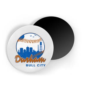 Durham Baseball Skyline Classic Bull City North Carolina Magnet