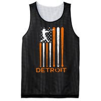 Detroit Baseball Soul American Us Flag Mesh Reversible Basketball Jersey Tank