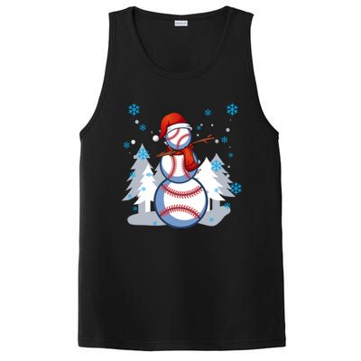 Dabbing Baseball Snow Christmas Funny Dab Ball Gift PosiCharge Competitor Tank