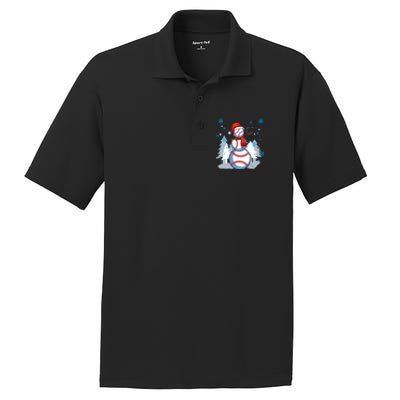 Dabbing Baseball Snow Christmas Funny Dab Ball Gift PosiCharge RacerMesh Polo