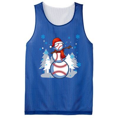 Dabbing Baseball Snow Christmas Funny Dab Ball Gift Mesh Reversible Basketball Jersey Tank