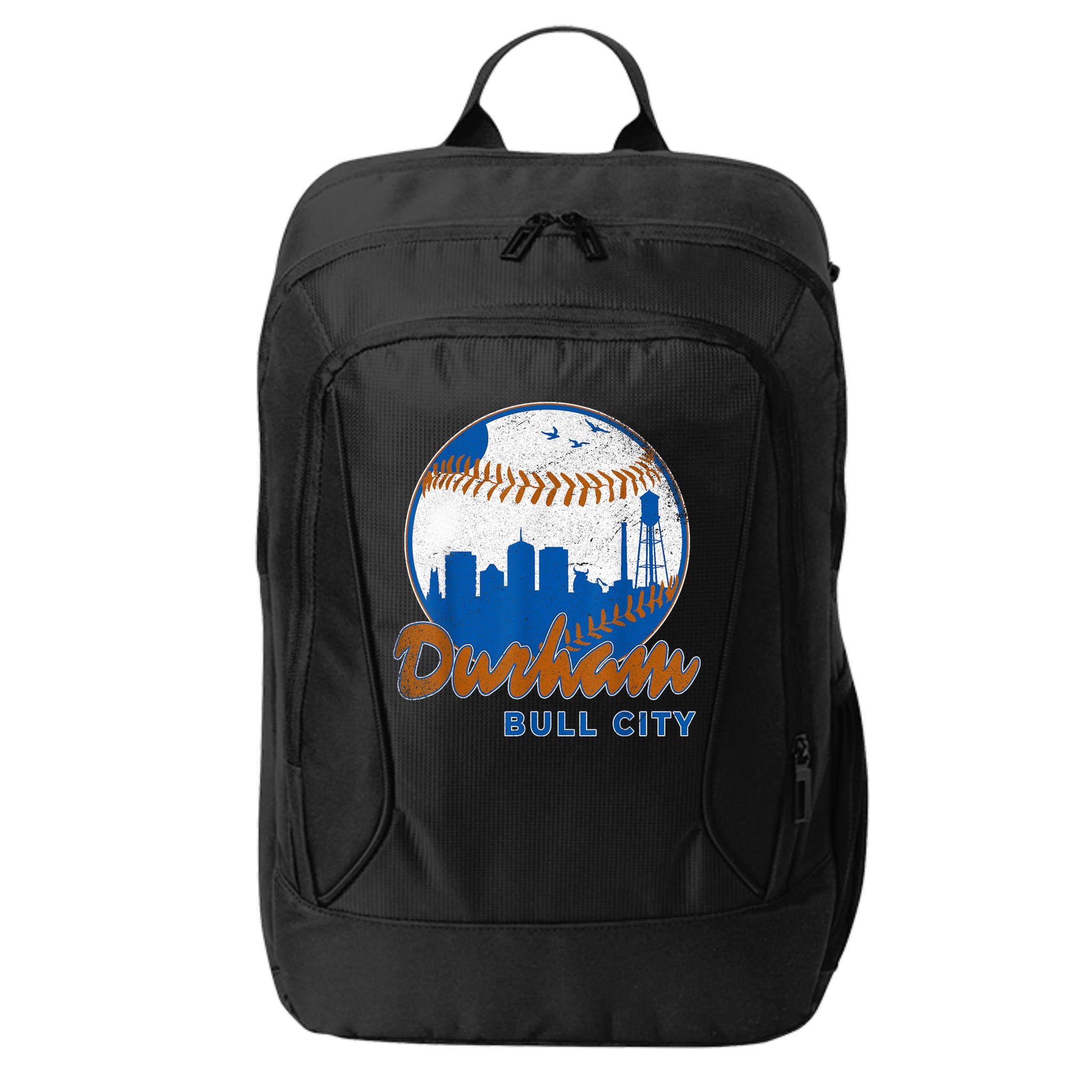 Durham Baseball Skyline Classic Bull City North Carolina City Backpack