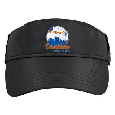 Durham Baseball Skyline Classic Bull City North Carolina Adult Drive Performance Visor