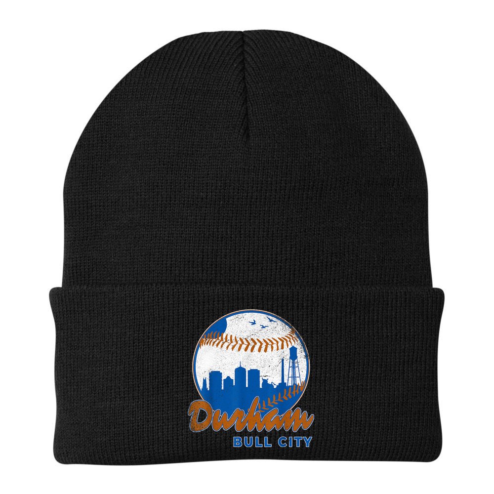 Durham Baseball Skyline Classic Bull City North Carolina Beanie