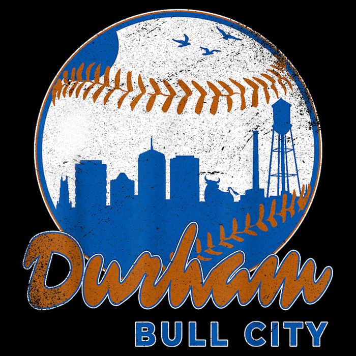 Durham Baseball Skyline Classic Bull City North Carolina Flat Bill Trucker Hat