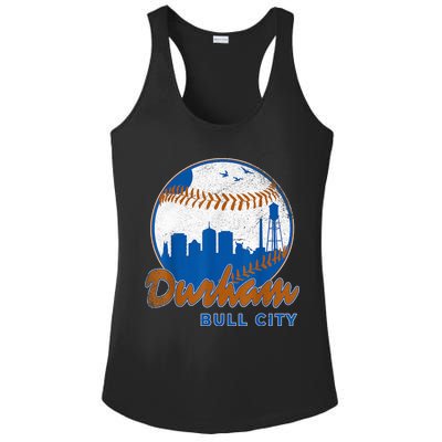 Durham Baseball Skyline Classic Bull City North Carolina Ladies PosiCharge Competitor Racerback Tank