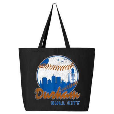 Durham Baseball Skyline Classic Bull City North Carolina 25L Jumbo Tote