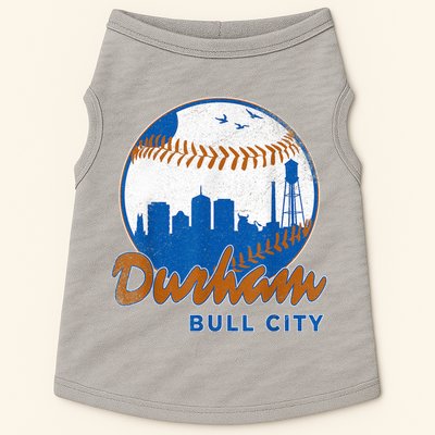Durham Baseball Skyline Classic Bull City North Carolina Doggie Tank