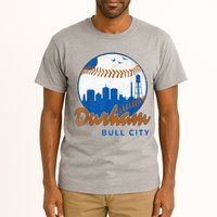 Durham Baseball Skyline Classic Bull City North Carolina Tall T-Shirt
