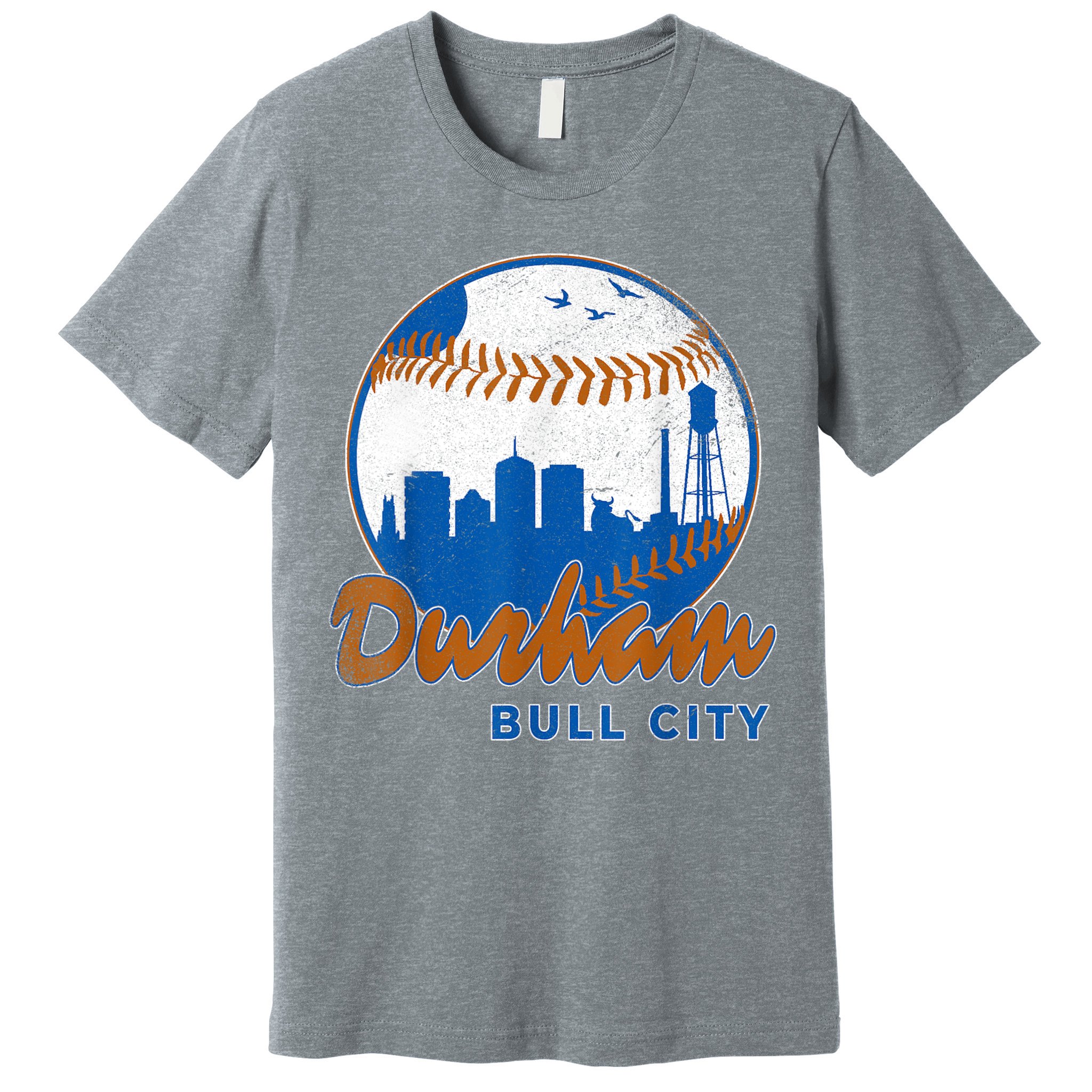 Durham Baseball Skyline Classic Bull City North Carolina Premium T-Shirt