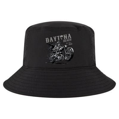 Daytona Beach Skeleton Rider Motorcycle Bike Week Cool Comfort Performance Bucket Hat