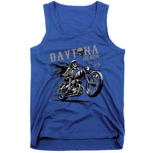 Daytona Beach Skeleton Rider Motorcycle Bike Week Tank Top